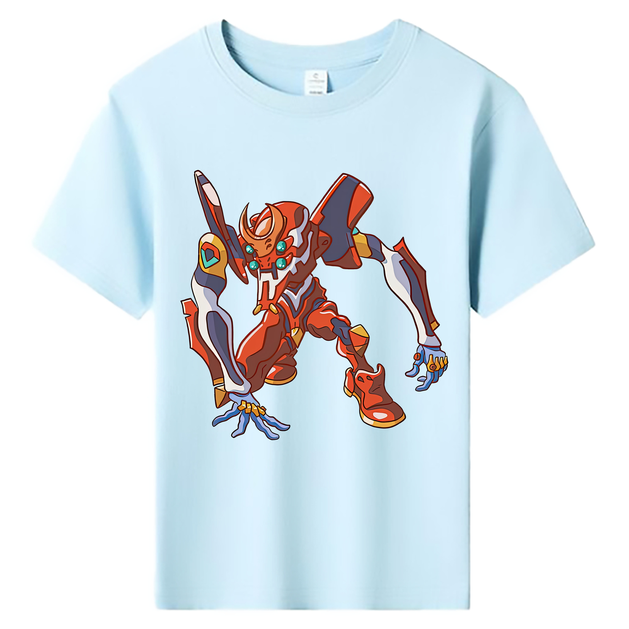 （画像用） EVA 新世紀エヴァンゲリオン 綿100％キッズTシャツ（フロントプリント）
